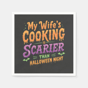 Mijn vrouws koken is angstaanjagender dan Hallowee Servet