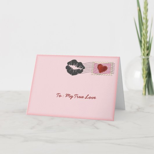 Mijn Waar Wenskaart van de Liefde Feestdagen Kaart (Voorkant)