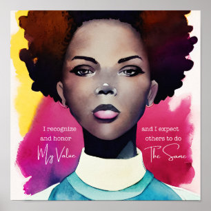 Mijn waardemagneet poster