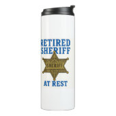 Mijn wacht als sheriff is beëindigd thermosbeker (Gedraaid links)
