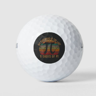 Mijn wachtwoord is de laatste 8 cijfers van de Wis Golfballen