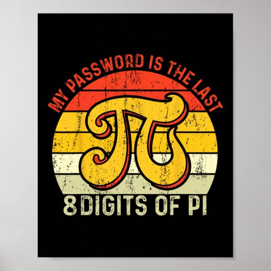 Mijn wachtwoord is de laatste 8 cijfers van PI Poster (Voorkant)