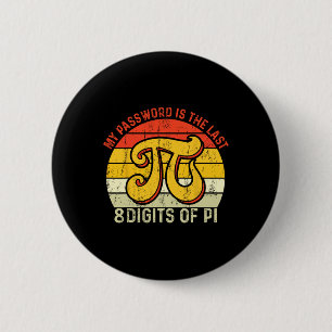 Mijn wachtwoord is de laatste 8 cijfers van PI Ronde Button 5,7 Cm