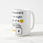 mijn wachtwoord is de laatste acht cijfers van π koffiemok (Voorkant rechts)