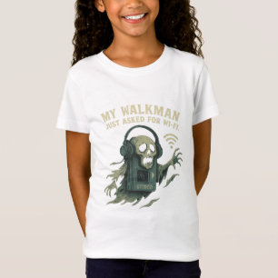 Mijn Walkman Vroeg om Wi-Fi Retro Tech Horror T-shirt