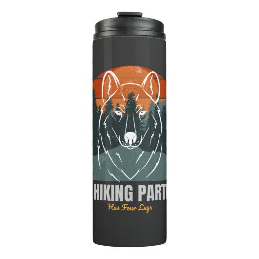 Mijn wandelende partner heeft vier Legs Thermosbeker (Voorkant)