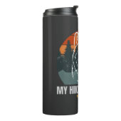 Mijn wandelende partner heeft vier Legs Thermosbeker (Gedraaid links)