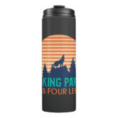 Mijn wandelende partner heeft vier Legs Thermosbeker (Voorkant)