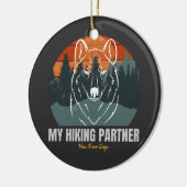 Mijn wandelpartner heeft vier poten keramisch ornament (Links)