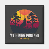 Mijn wandelpartner heeft vier poten magneet (Voorkant)