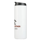 Mijn wandelpartner heeft vier poten  thermosbeker (Geroteerd rechts)