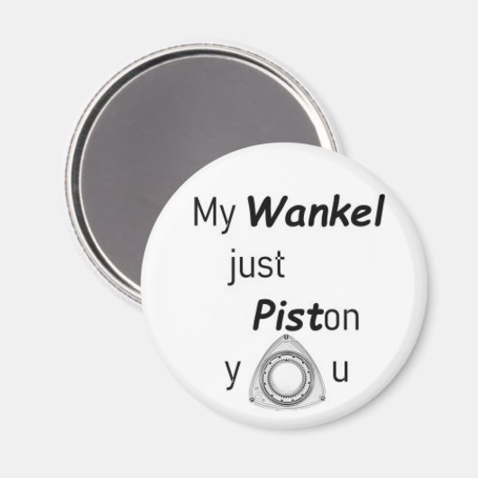 Mijn Wankel ... - draaimotor Magneet (Voorkant / Achterkant)