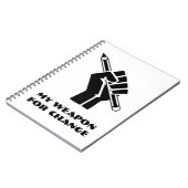 Mijn wapen voor verandering notitieboek (Linkerzijde)