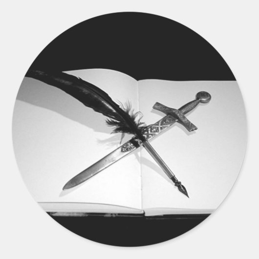 Mijn wapens ronde sticker (Voorkant)