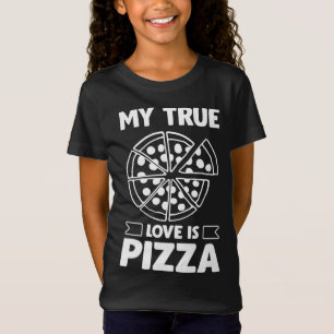 Mijn ware liefde is pizza - Funny Valentijnsdag De T-shirt