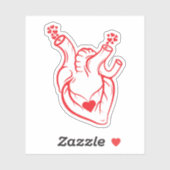 Mijn ware liefde van harte. sticker (Vel)