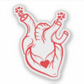 Mijn ware liefde van harte. sticker (Voorkant)