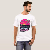 Mijn Ware Vluchtpad Grappige Disc Golf Speler Here T-shirt (Voorkant volledig)