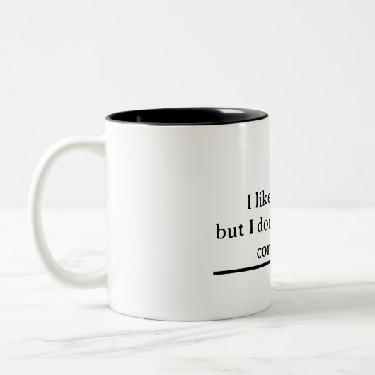 Mijn ware zelf tweekleurige koffiemok (Links)