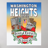 MIJN WASHINGTON HEIGHTS POSTER (Voorkant)