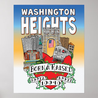 MIJN WASHINGTON HEIGHTS POSTER
