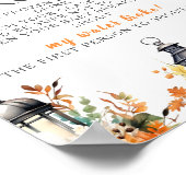 MIJN WATER BRAK Baby shower spel een beetje pompoe Poster (Hoek)