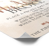 MIJN WATER BRAK Baby shower spel kunnen we nauweli Poster (Hoek)