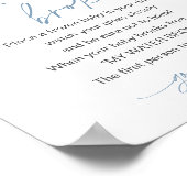 Mijn waterbroke Twinkle Star Baby shower Game Boy Poster (Hoek)