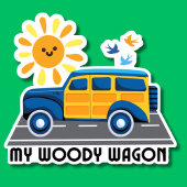 Mijn waterdichte Woody Wagon Sticker
