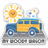 Mijn waterdichte Woody Wagon Sticker (Voorkant)