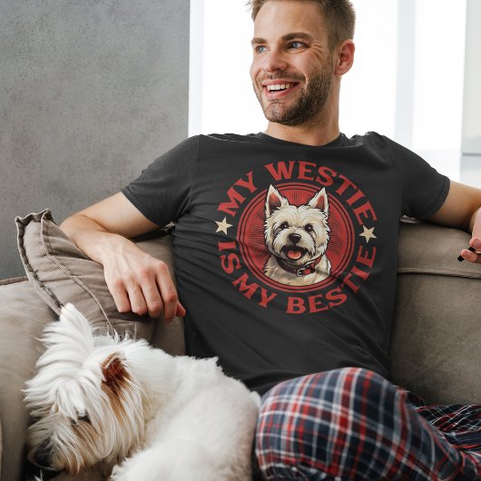 Mijn website is My Bestie West Highland White Terr T-shirt
