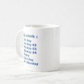 Mijn week koffiemok (Voorkant links)