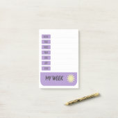 Mijn week later post-it® notes (Op bureau)