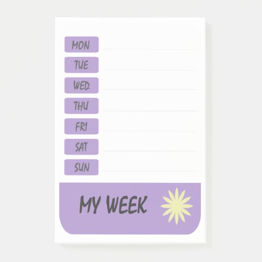 Mijn week later post-it® notes (Voorkant)