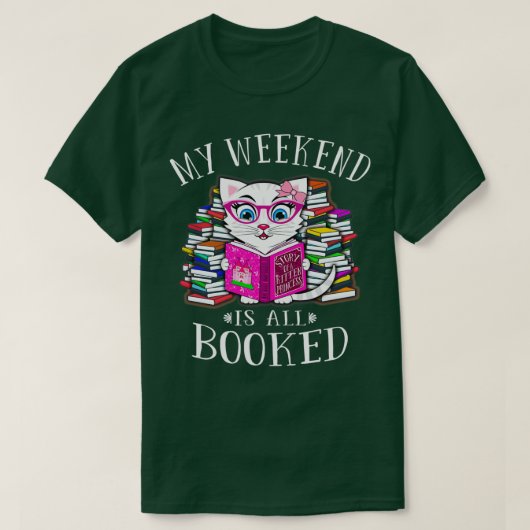 Mijn weekeinde is allemaal geboekt als grappige wi t-shirt (Design voorkant)