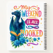 Mijn weekeinde is allemaal geboekt notitieboek (Achterkant)
