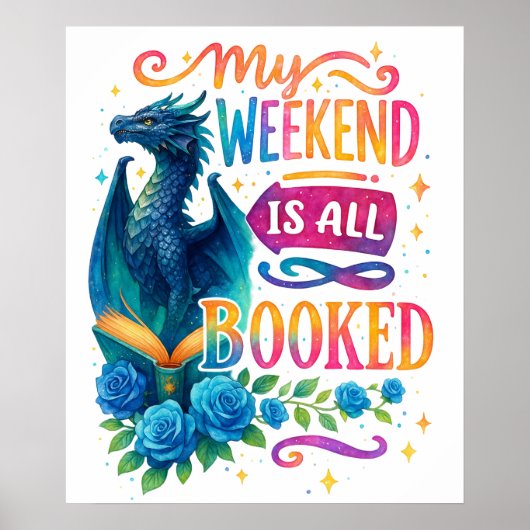 Mijn weekeinde is allemaal geboekt poster (Voorkant)