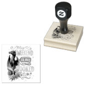 Mijn weekeinde is allemaal geboekt rubberstempel (Gestempeld)