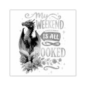 Mijn weekeinde is allemaal geboekt rubberstempel (Afrduk)