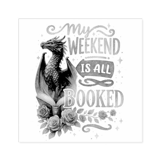 Mijn weekeinde is allemaal geboekt rubberstempel (Afrduk)