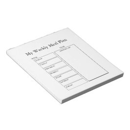 Mijn Weekelijkse Maaltijdplan Notitieblok – Minima