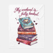 Mijn weekend is helemaal volgeboekt fleece deken (Voorkant)