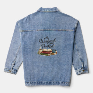 Mijn weekend is helemaal volgeboekt Grappig boek Denim Jacket