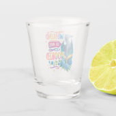 Mijn weekend is helemaal volgeboekt shot glas (Achterkant)