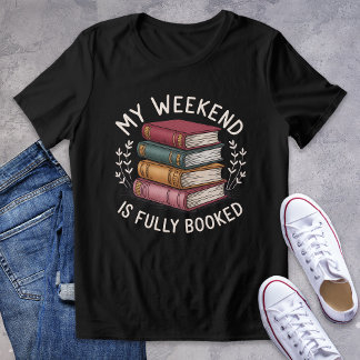 Mijn weekend is volgeboekt bookish grafisch T-shir Tri-Blend Shirt
