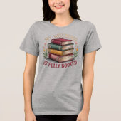 Mijn weekend is volgeboekt met bookish Graphic Tre Tri-Blend Shirt (Voorkant)