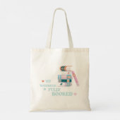 Mijn weekend is volgeboekt tote bag (Achterkant)
