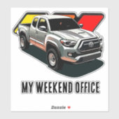 Mijn weekend Kantoor Tacoma Off Road Pickup Sticker (Vel)