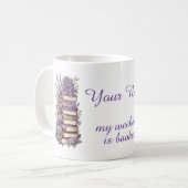 Mijn weekend wordt geboekt koffiemok (Voorkant links)