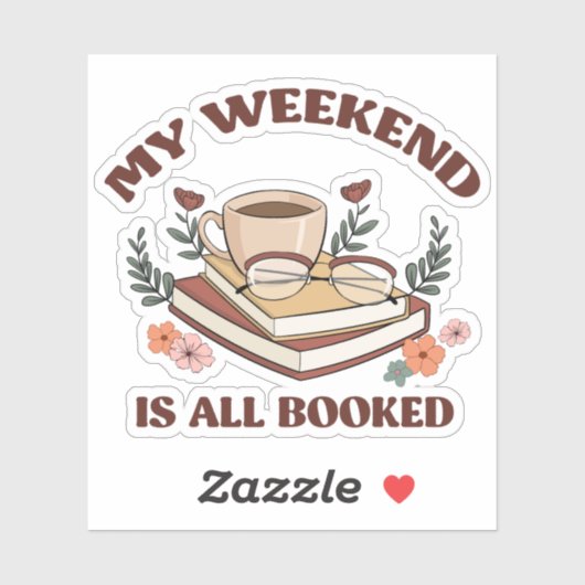 Mijn weekend zit helemaal vol sticker (Vel)